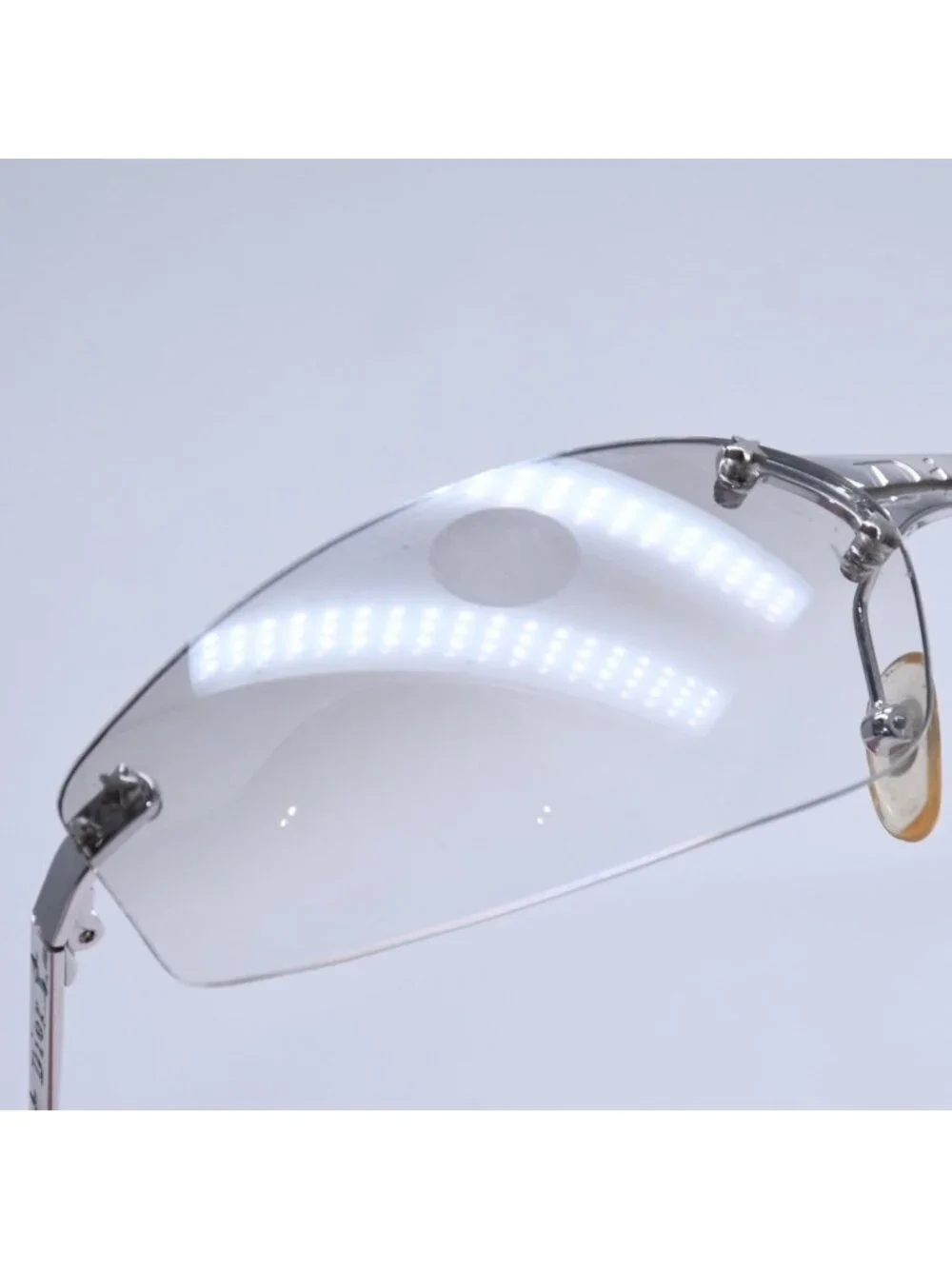 Dior Minipop Rimless Sunglasses Gray Silver Eyewear